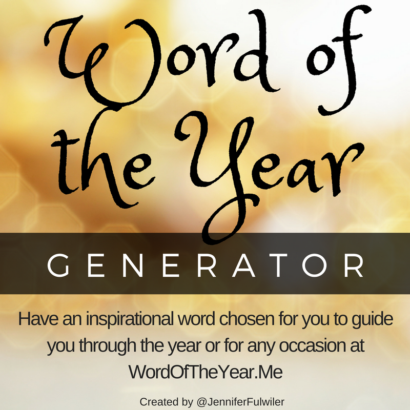 Word of the Year Generator by Jen Fulwiler